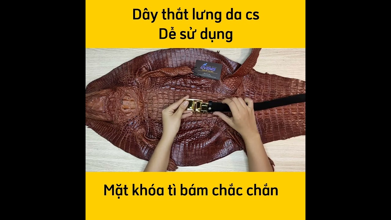 Dây Thắt Lưng Da Cá Sấu Liền N25D