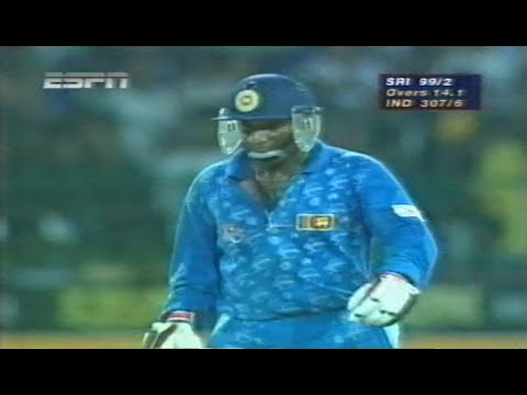 Nidahas Trophy Final, 1998 | 2nd Innings Highlights | India vs Sri Lanka | Aravinda De Silva 105