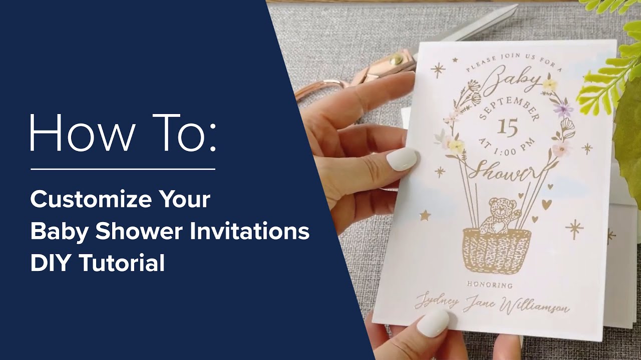 How to Customize Your Adorable Baby Shower Invitations DIY Tutorial | Zazzle