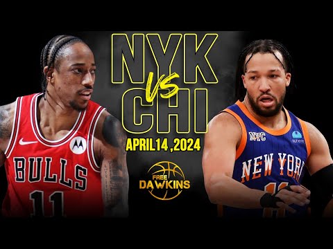 New York Knicks vs Chicago Bulls Full Game Highlights | April 14, 2024 | FreeDawkins