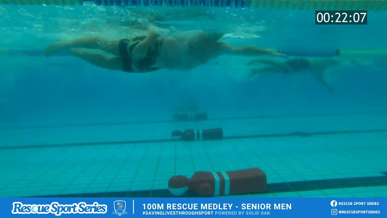 Senior Men 100M Rescue Medley | Lifesaving Rescue Sport Series | Full Commentary