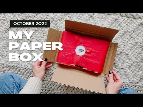 My Paper Box Unboxing October 2022