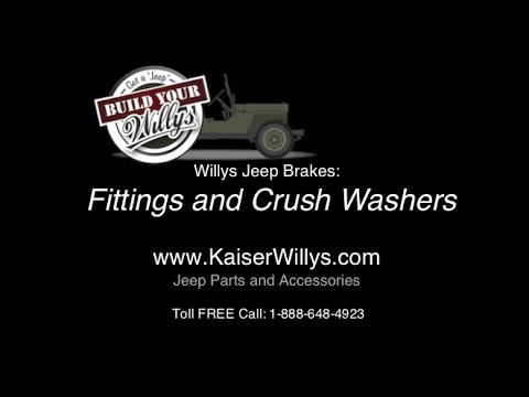 Willys Jeep Brake Fittings & Crush Washers