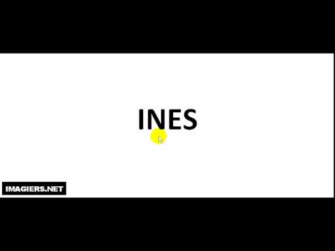 How To Pronounce French First Name # INES