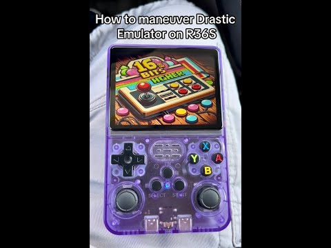 How to swap screens and access settings in Drastic Emulator on R36S