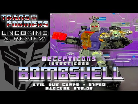 TRANSFORMERS - [ BOMBSHELL - OTS-06 - HYPNO - BADCUBE ] - Unboxing, Transformation & Review