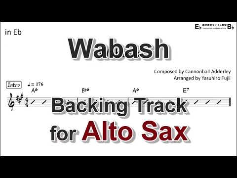 Wabash - Backing Track with Sheet Music for Alto Sax