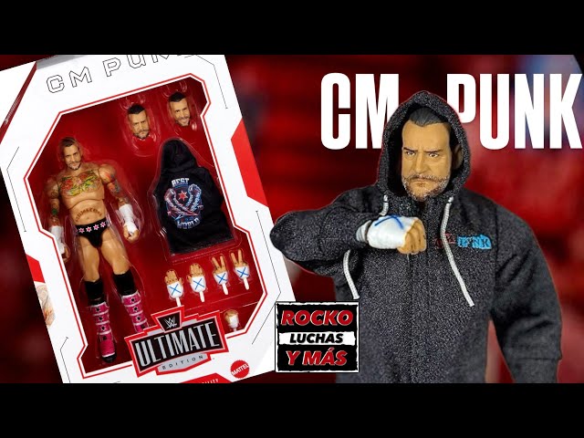 Vídeo relacionado con WWE CM Punk Serie 27 Mattel Ultimate Edition Figure, Figura de colección, con cabezas y manos intercambiables, 30 puntos de articulación