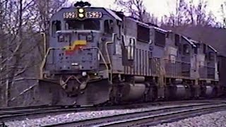 preview picture of video 'Early days of CSX action at Bostic Yard. (1991)'