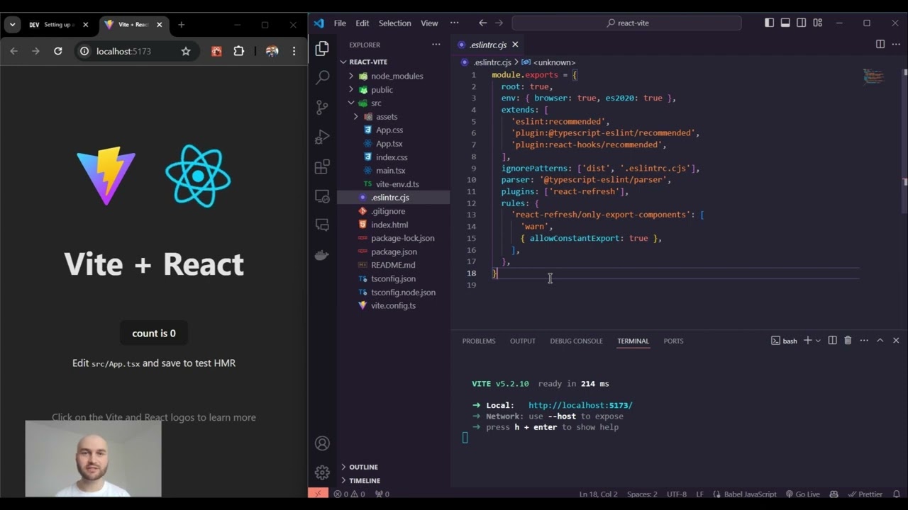 Setting up React with Vite + TypeScript + Vitest Quick Tutorial