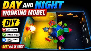 day and night working model for science project exhibition - simple and easy - diy