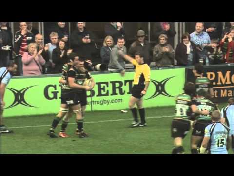 Northampton Saints 44-15 Newcastle Falcons - Aviva Premiership Rugby Highlights Round 7 | 29-10-11