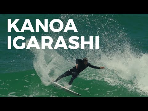 Pro Surfer Kanoa Igarashi surfing in Santa Cruz, Portugal.