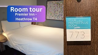 Room tour - Premier inn Heathrow T4! Premier Plus room!