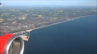 preview picture of video 'The landing approach into Copenhagen Airport CPH on board SAS Airbus A320'