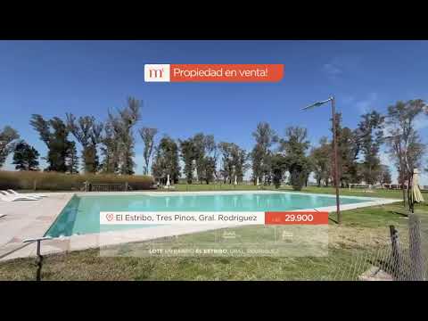 Lote en Barrio Los Tres Pinos, El Estribo, Gral. Rodriguez en venta