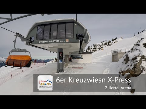 6er Kreuzwiesn X-Press (Winter) Full Ride - Zillertal Arena | Built by Doppelmayr in 2012