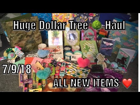 Huge Dollar Tree Haul 7/8/18*NEW ITEMS, Ballero Products, Stationery, Decor, Back to School & More! Video