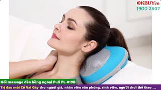 Gối massage hồng ngoại 6 bi Magic Pillow Puli PL-819B - Xua tan mệt mỏi, thư giãn tại nhà