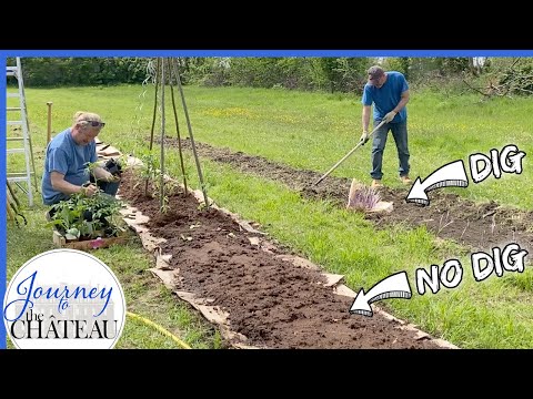 How we reinstate the CHATEAU Potager GARDEN, using DIG and NO DIG  - Journey to the Château, Ep. 90