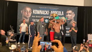 Download lagu HEATED 🔥 !!! Browne VS Pascal weigh in Face Off mp3