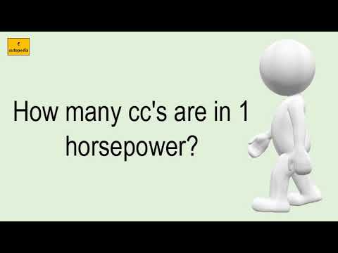 How Many Cc's Are In 1 Horsepower?
