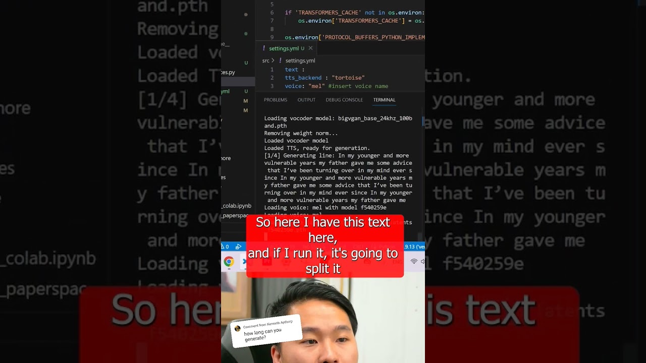 How Long can Tortoise TTS Generate Audio for?