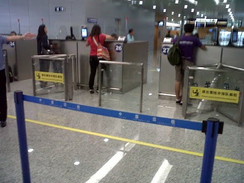 Primeira vez na China - Aeroporto Internacional de Xangai Pudong - PVG - Processo de Chegada
