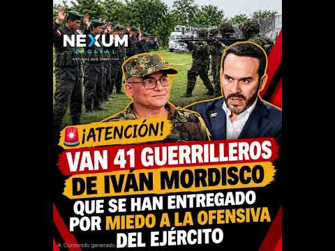 41 DISIDENTES DE IVÁN MORDISCO SE HABRÍAN ENTREGADO EN EL CAÑÓN DEL MICAY