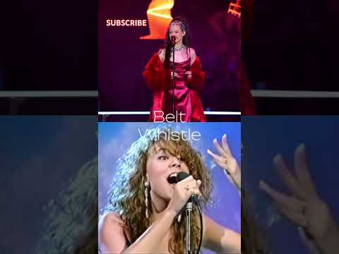 The difference between WHISTLE NOTES and BELTING #vocalwarmups