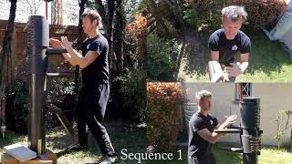 Séquence 1-2 /8 - Mannequin de bois - Wing Chun wooden dummy