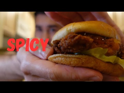 The BEST Way to Eat a Chick-fil-A SPICY Sandwich