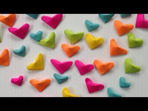 Cómo hacer corazoncitos de papel