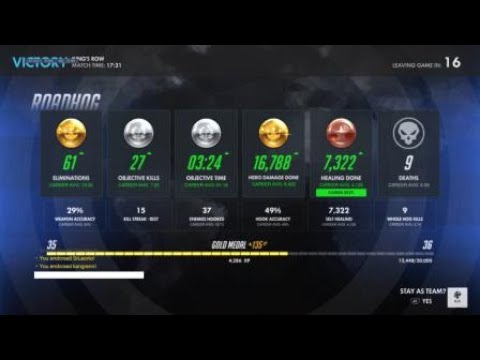 Good roadhog gameplay 61 elims