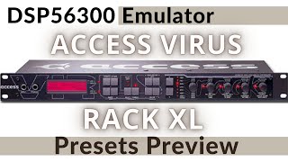 Video thumbnail for Access Virus Rack XL | DSP56300 v.1.2.4 | Presets Preview by Simon Le Grec