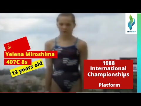 1988 Yelena Miroshina Team Russia - Platform Diving - McDonald's Diving Cup
