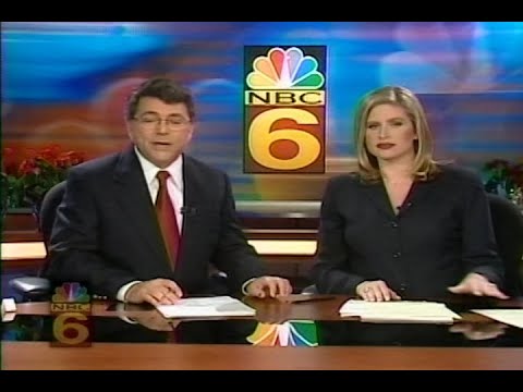 WTVJ TV NBC 6 News at 11pm Miami December 27, 2000