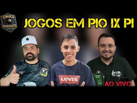🔥🎱 IMPERDIVEL- JOGOS RASGADOS EM PIO IX PIAUI- maycon - lambe lambe #aovivo #sinuca #sinucanordeste