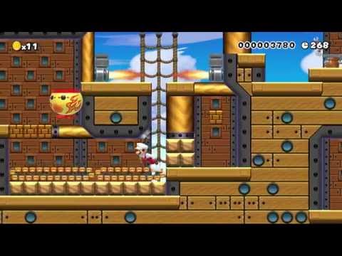 Super Mario Maker Levels: "Bowser's Big Fleet: Airship #7"