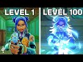 Level 1 vs. Level 100 Neon Movement!