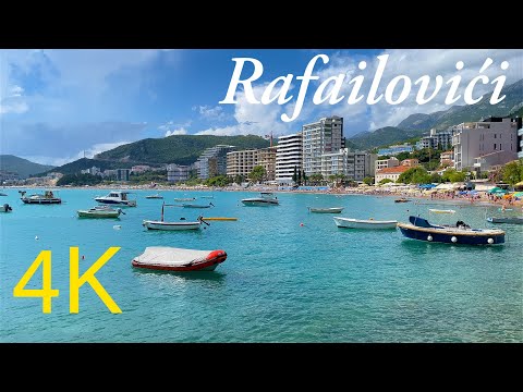 Rafailovici 🌊 Budva Montenegro 🇲🇪 Walking Tour 4K 60fps - with Captions