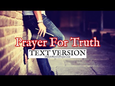 Prayer For Truth (Text Version - No Sound) Video