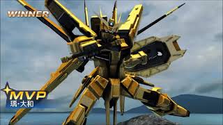 鋼彈 爭鋒對決 3星機體 ORB-01 Akatsuki 曉鋼彈 開箱測試 - 瑀·大和