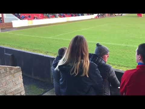 Ballyclare Comrades v Glentoran, Teams Out, Dixon Park, Irish Cup 6th Round, Sat 3 Feb 2018