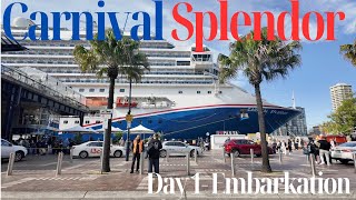 Carnival Splendor Cruise Australia Vlog - Day 1 Embarkation Day.