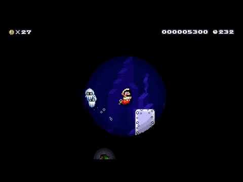 Super Mario Maker 2 - deep dark ocean dive by Lemmy8908