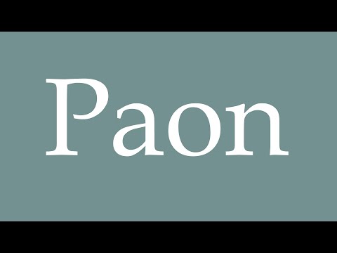 How to pronounce ''Paon'' correctly in French