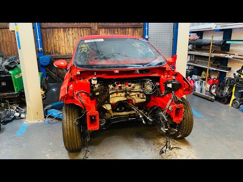 Fire Damaged Ford Fiesta ST 2 Mountune Salvage Rebuild PT 4