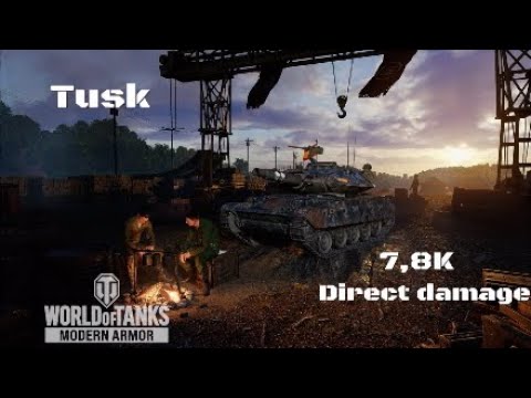 Tusk in paso de dukla:7,8K DIRECT DAMAGE:Wot console - World of Tanks console