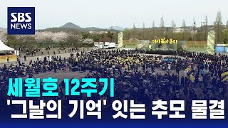 세월호 12주기..전국에서 '그날의 기억' 잇는 추모 물결 / SBS